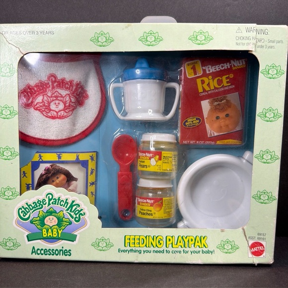 Cabbage Patch Kids Other - Cabbage Patch Kids 1995 Feeding Playpak 1995 Mattel New Old Stock